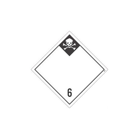 Nmc PLACARD, POISON, BLANK, DL98BTB50